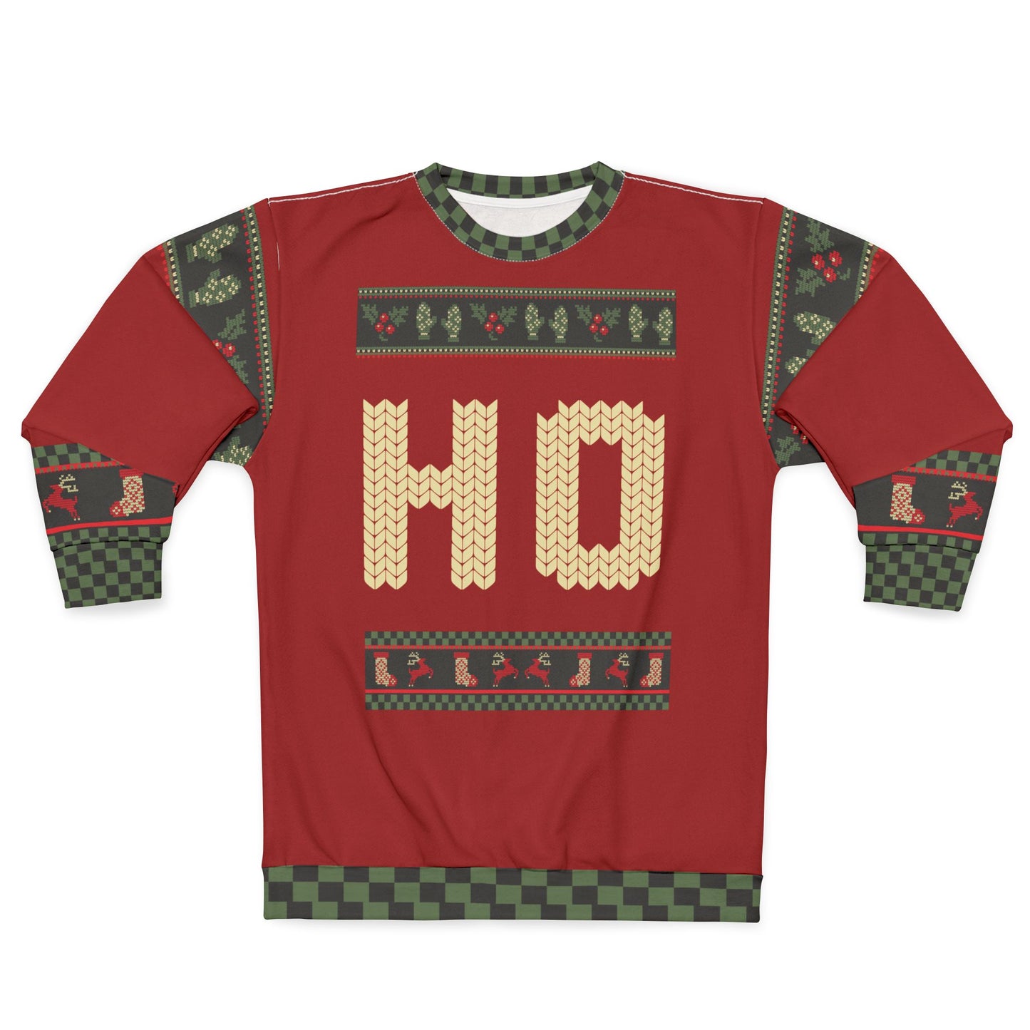 UGLY Christmas Sweater - COUPLES - HO - Goes with Here For the Ho Ho Ho's - Sure to get some laugs