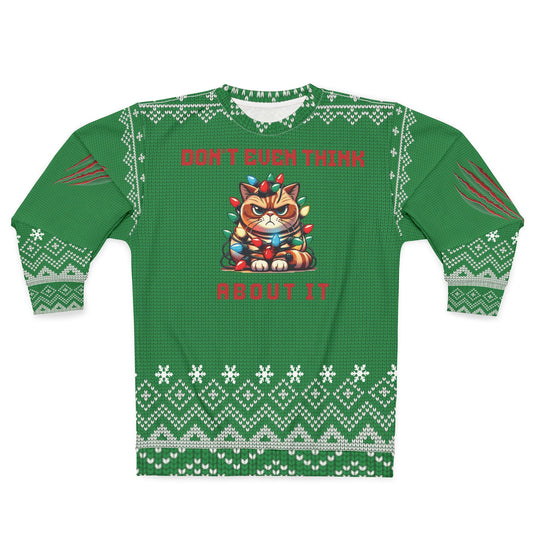 UGLY Christmas Sweater - Angry Cat - Don't Even